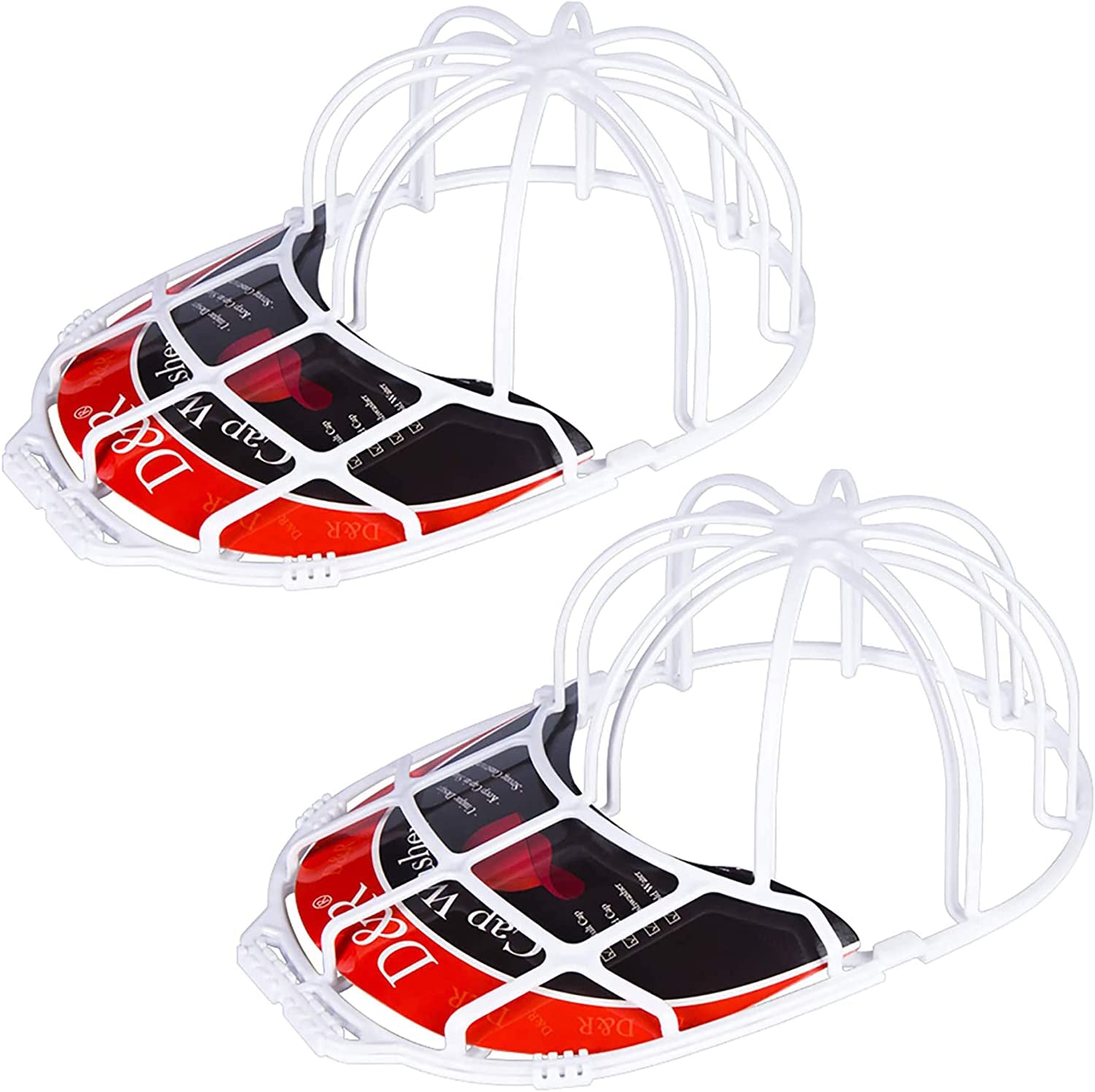 2 Pack Baseball Hat Washer for Washing Machine,Cap Washer Frame Cage,Hat Cleaner Protector Hat Rack for Baseball Caps